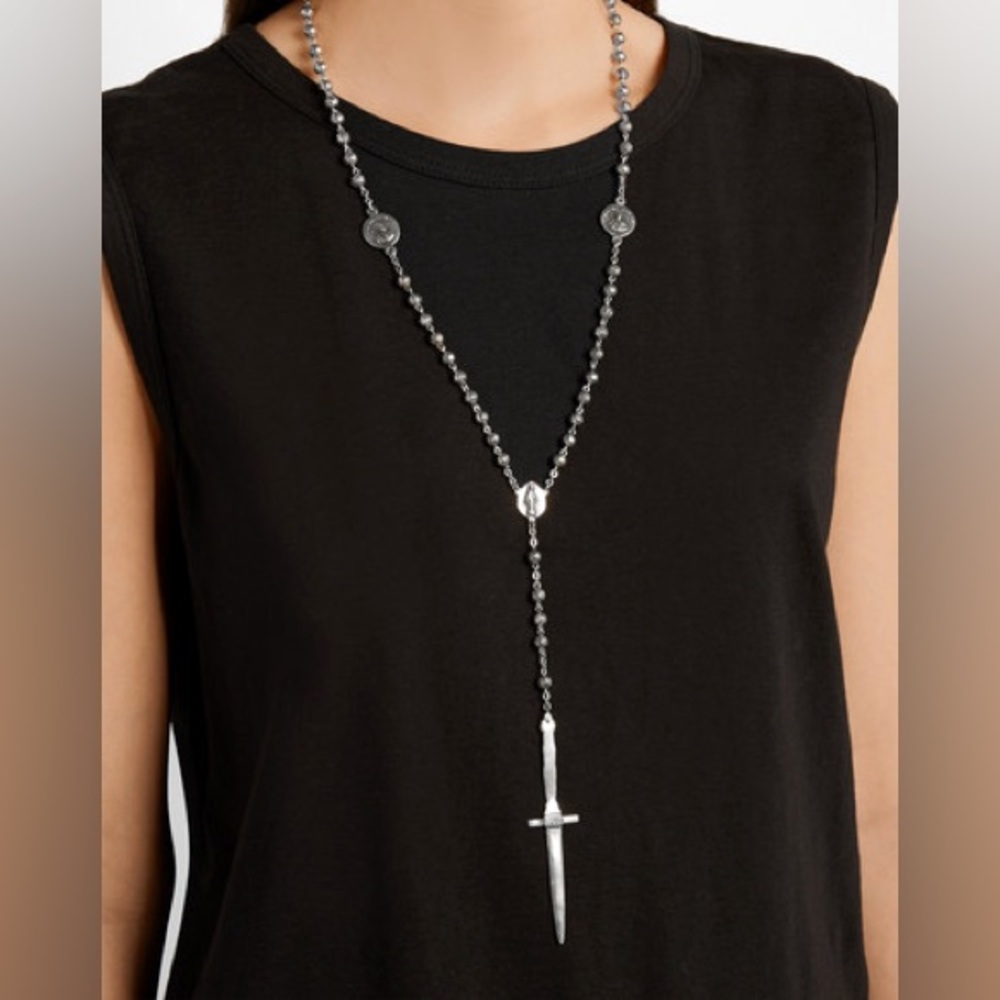 Oxidized Rosebud Dagger Rosary 🗡️